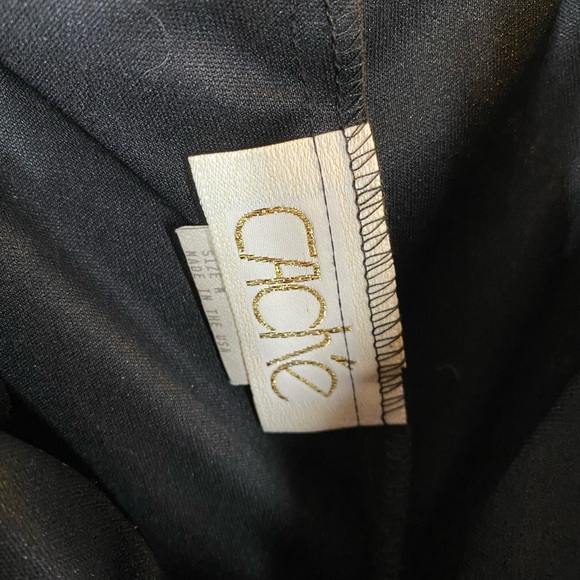 Vintage Cache Black Lace Spaghetti Strap Mini Bodycon Dress Size M - Picture 5 of 9